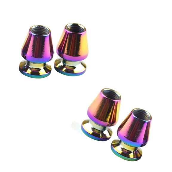 Gieenan 4Pcs Unique Colorful Valves Stem Caps Car Tires Valves Stem Caps Wheel Dust Covers for Car Trucks Bikes Motorbike