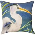 thumbnail image 1 of Manual Woodworkers & Weavers SLBLHR Coussin Décoratif Héron Bleu 18 Po., 1 of 4