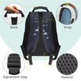 thumbnail image 4 of HUIACONG Axolotl Boba School Backpack for Students 6-18 Large Capacity Ergonomic Padded Shoulder Straps Water Resistant Sturdy Bookbag for Elementary Middle High School Daily Use, 4 of 7