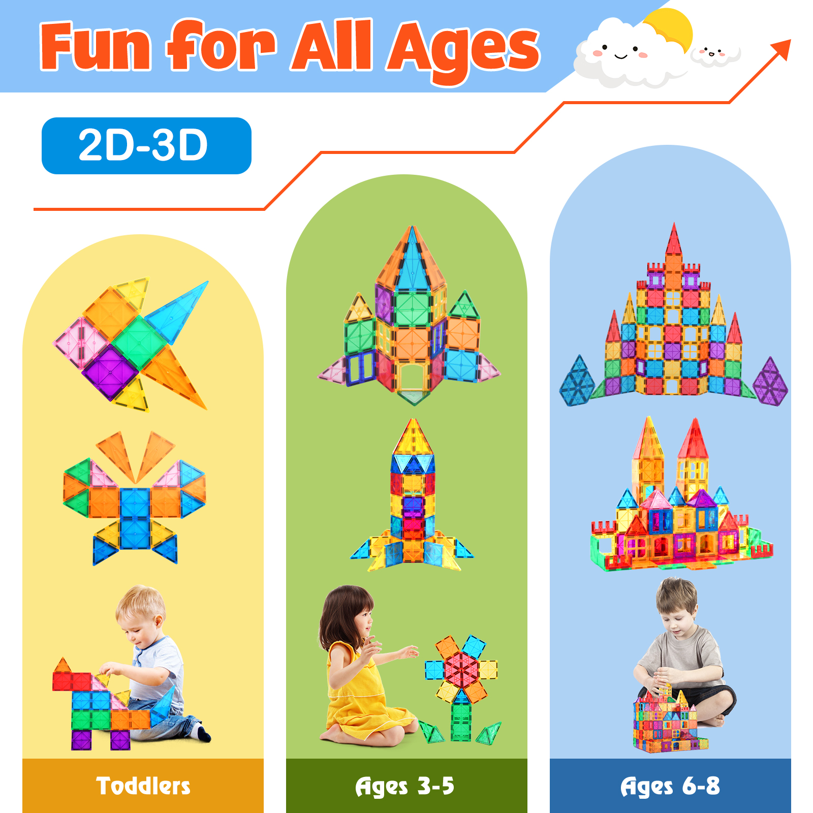 IYHN 36-Piece Magnetic Blocks Montessori Toy Set photo 7