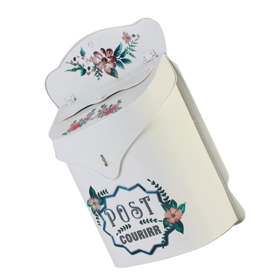 Vintage Decorative Mailbox For Outdoor Use Weatherproofed Lockable Door Wall Mount Installation Garden Decoration