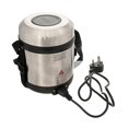 thumbnail image 3 of Electro Electric Stainless Steel Lunch Box, 3 Containers - Silver | Shock Proof Outer Container - Safe On/off Indicator, Energy Efficient, 3 of 4