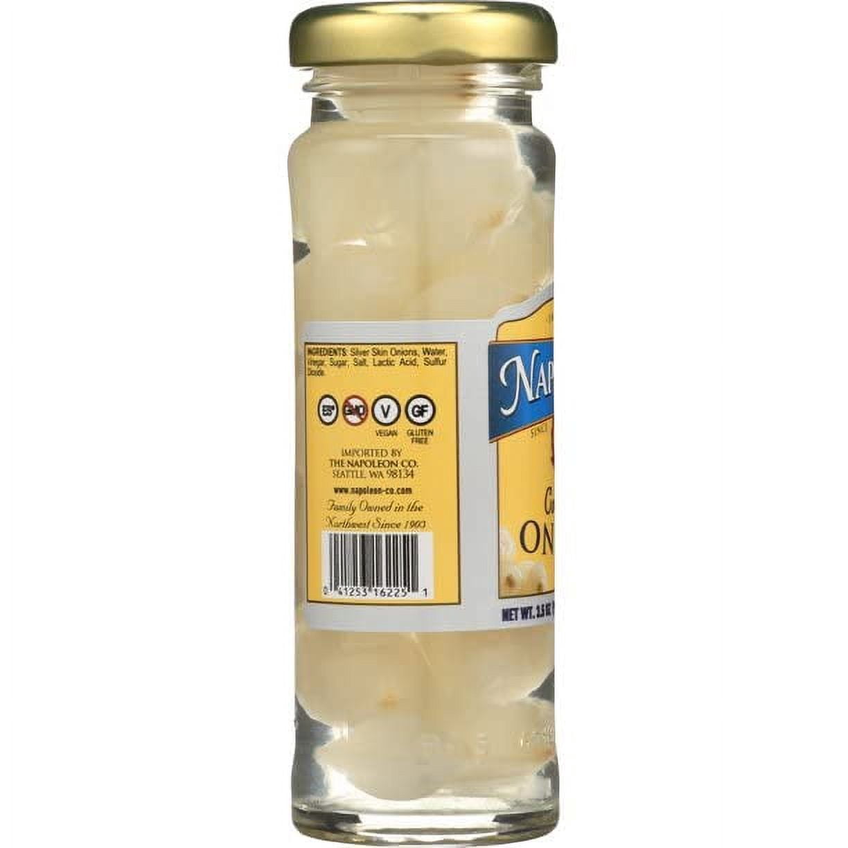 Imported Cocktail Onions 6 Small Glass Jars NT. WT. 3.2 oz. DR. NT.WT. 2.1 oz.