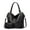 Black, variant on Large Women’s PU Leather Tote Bag, Crossbody Shoulder Handbag with Zipper Pocket, Waterproof Casual Soft Purse for Work Travel Shopping