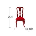 thumbnail image 3 of Silla miniatura Yotijar 1:12 manualidades accesorios comedor decoración bricolaje, 3 of 8