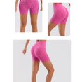 thumbnail image 5 of Endives Womens Yoga Short High Waist Elastic Gym Fitness Yoga Wear Scrunch Butt Lift Biker Shorts Running Cycling Hot Pink, 5 of 5