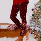 thumbnail image 1 of MKLEKYY Leggings deportivos para mujer, leggings con estampado navideño para mujer, leggings para ejercicio físico, pantalones de yoga, 1 of 4