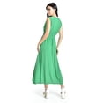thumbnail image 3 of Vestido largo cintura smock Roman Fashion / Juvenil, 8801-SO (Verde) verde EG, 3 of 4