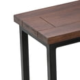 thumbnail image 3 of Simpli Home Skyler 18 inch Wide Solid Mango/Metal Industrial C Side Table in Dark Cognac Brown/Black, Assembled, 3 of 7