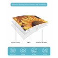 thumbnail image 5 of Quilts Full Size, Sunflower Soft Comforter Bedding Set for Bed, Spring Summer Floral Watercolor Botanical Lightweight Quilted Bedspread with Pillow Cover(2 Pieces) for All Season, 78x90 Inch, 5 of 6