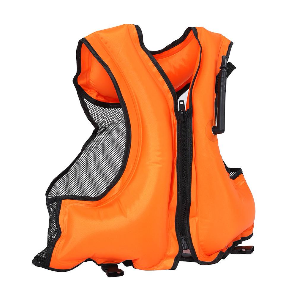 HERCHR Unisex Adults Outdoor Inflatable Swim Vest Adjustable Life