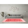thumbnail image 3 of Ahgly Company Machine Washable Indoor Rectangle Oriental Red Traditional Area Rugs, 7' x 9', 3 of 4