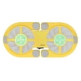thumbnail image 2 of Almohadilla de enfriamiento plegable para computadora portátil USB, ventiladores dobles, 500 RPM-2500 RPM, poco ruido para Notebook, amarillo, 2 of 8