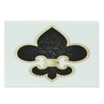 thumbnail image 1 of Fleur De Lis Cutting Board, Royal Lily France Empire Family Insignia Design Image, Decorative Tempered Glass Cutting and Serving Board, Large Size, Yellow Black White, by Ambesonne, 1 of 1