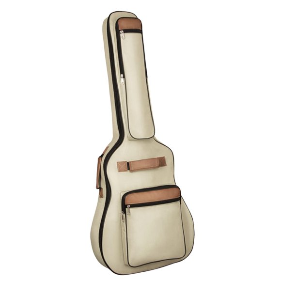 Justharion Sacs pour Guitare Électrique Basse de Qualité Supérieure Étui de Transport Robuste pour Voyage Rangement Organisé Sac à Main Kaki 103 x 35 cm