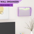 thumbnail image 2 of Organizador de pared GDINDINFAN de malla con 3 compartimentos, color morado, 2 of 7