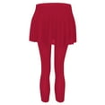 thumbnail image 5 of Skirt with Leggings for Women, Audhol Women's Two Piece Leggings Skirt Summer Sports Pleated High Waist Wrap Skirt Pants Athletic Skirt with Leggings Red L, 5 of 10
