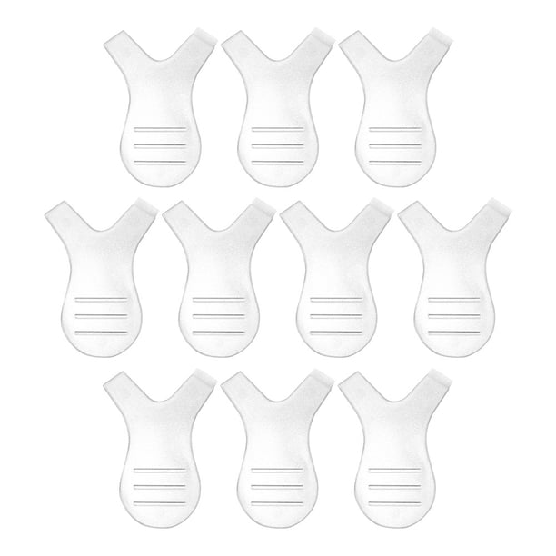 10pcs Suministros de extensión de pestañas Mini cepillo de pestañas Y en forma de injerto Perming pestañas Herramientas
