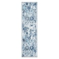thumbnail image 2 of World Rug Gallery Trellis Bordered Moroccan Area Rug - Blue 2'x7', 2 of 8