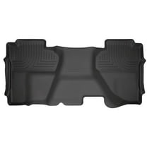 Husky Liners 19241 Weatherbeater Floor Mat Fits 2014-2019 Silverado/Sierra 1500/2500/3500 Double Cab 2nd Row Liner 1pc Black