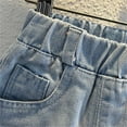 thumbnail image 5 of Pants Boys Wide Leg Jeans Loose Fit Denim Vintage Casual Wide Leg Jeans Streetwear Boys Cargo Pants Blue 12 Months-24 Months, 5 of 7