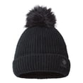thumbnail image 1 of Bonnet d'Hiver Flou Pompon, Taille Unique, Noir, 1 of 2