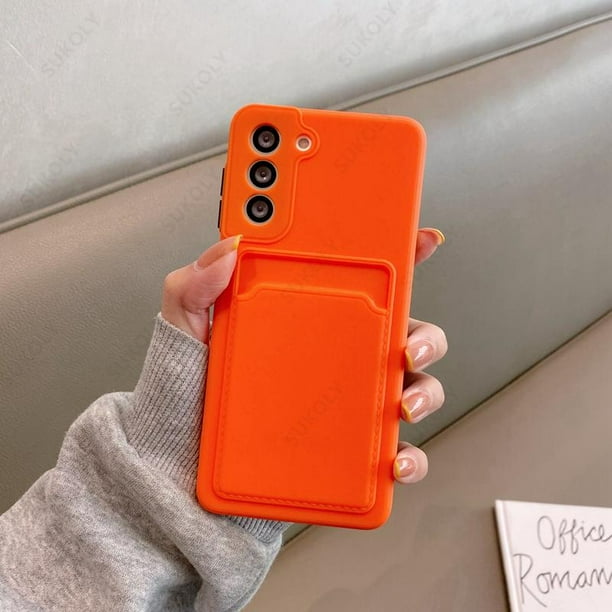 Funda tipo cartera con tarjetero para Samsung Galaxy A72, A52, A32, A53, A54, 5G, S21, S20, FE Plus, Note 20, Ultra, A51, S23, S22, Ultra Tan Jianjun unisex
