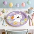 thumbnail image 4 of BAOPAI 20 Piece Party Party Paper Plates Disposable Cartoon Printed Dinner Plates with Cute Bunny and Egg Designs for Festive Celebrations and Holiday Decorations, 4 of 6