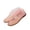 Pink, variant on Womens Clear Jelly Mesh Flats Transparent Hollow Round Toe Slip On Lightweight Casual Summer Beach Footwear