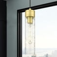 thumbnail image 2 of 617-1P-SG-G617-11DE Innovations Lighting Boreas - 1 Light Cord Hung Mini Pendant-13 Inch Tall and 3 Inch Wide-Satin Gold Finish-Deco Swirl Glass Color, 2 of 2