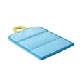 thumbnail image 2 of All Season Waterproof Pet Sleeping Pad, Dog Cat Cooling Mat With Non-Slip Backing, Breathable Washable Bed Cushion For Crate Floor, 24x32 Inches, Light Blue, 2 of 6