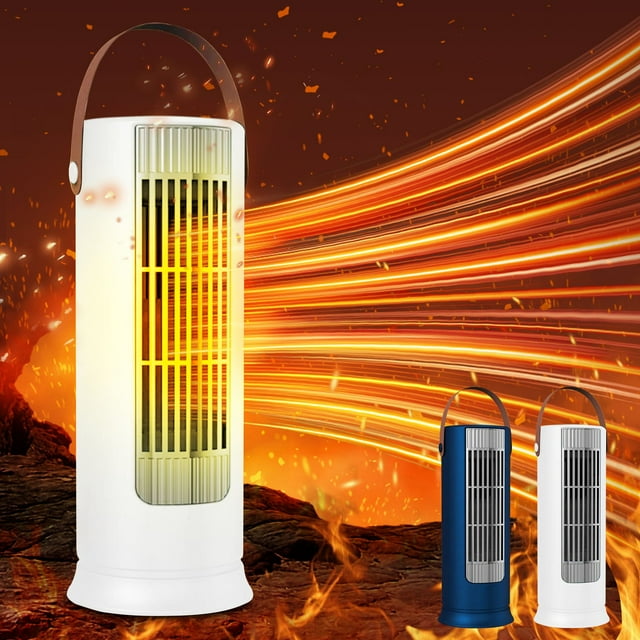 Xihbxyly Calentador de Escritorio, Ahorro de Energía, Calentamiento Rápido, Funcionamiento Silencioso, Protección Contra Sobrecalentamiento, Compacto y Portátil, Uso En Oficina y Hogar, Potencia de 5