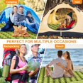 thumbnail image 3 of CNKOO JINGT Extra Thick Lightweight Inflatable Camping Mattress - Quick Inflate & Portable Double navy blue, 3 of 9