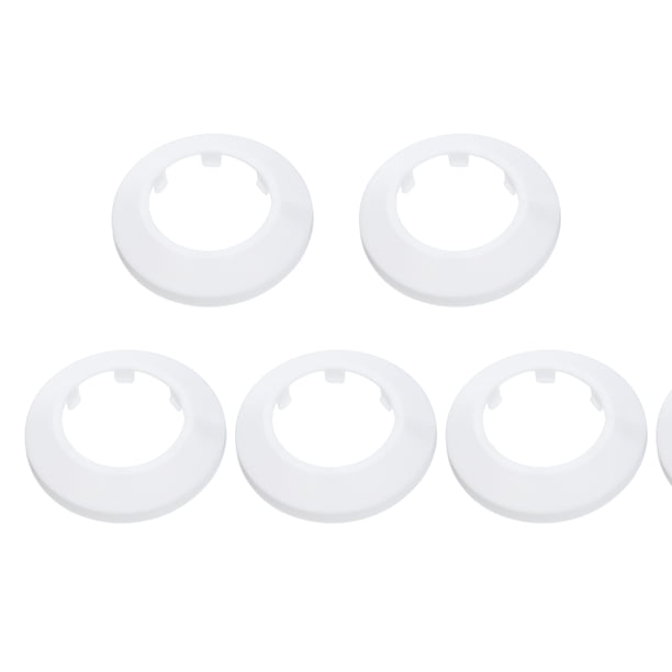 5PCS Tapa de Decoración de Tubo 1.7in/44mm, Tapa de Tubo de Plástico PPR, Blanco