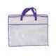 thumbnail image 3 of Bolsa organizadora de ropa y edredones con cremallera, bolsa grande para mudanzas de 21,6 x 15,7 pulgadas borde violeta, 3 of 9