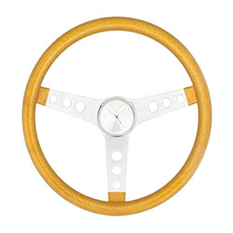 Grant Metal Flake Steering Wheel, Blue/Chrome 13.5 Grant Metal Flake Steering Wheel, Blue/Chrome 13.5
