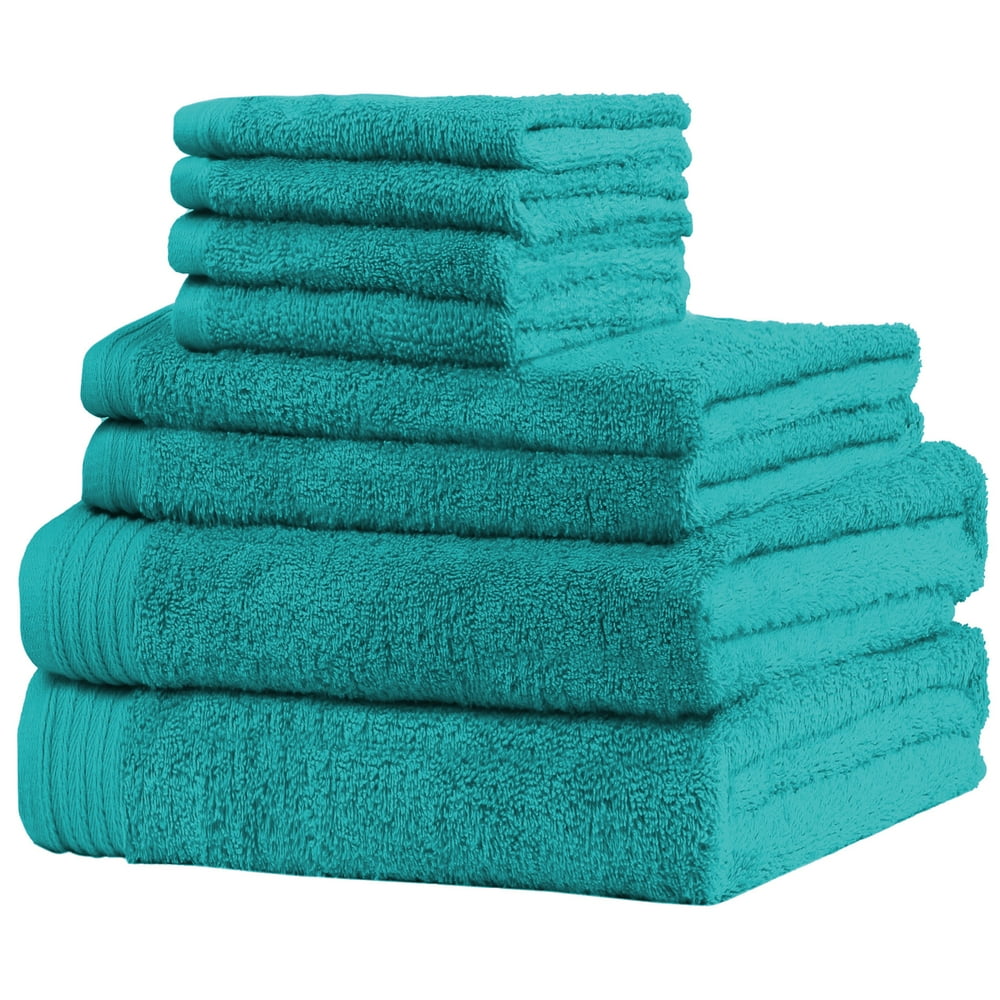 Premium 8 Pieces Towel Set including 2 Bath Towels 30" x 56", 2 Hand