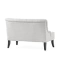 thumbnail image 3 of Benjara Ohio Loveseat Settee, 44 Inch Button Tufted Gray, Solid Birch Wood, 3 of 5