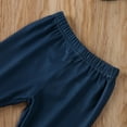 thumbnail image 5 of Spring Kids Baby Girls Clothing O-Neck Sunflower Print Flare Sleeve Tops+Ruffle Pants Leggings 3Pcs Children Clothes, 5 of 8