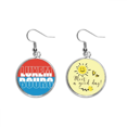 thumbnail image 1 of Luxemburgo, país, nombre de la bandera Pendiente Sol Flor Pendiente Joyas Moda Unbranded M, 1 of 3