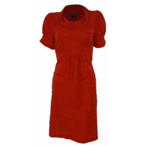 Jessica Simpson Women's Strapless Pleated Dress Bright Rose 2