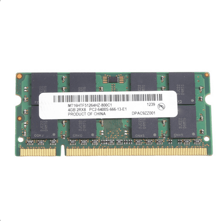 Winyuyby For MT DDR2 4GB 800Mhz RAM PC2 6400S 16 Chips 2RX8 1.8V 200 Pins SODIMM for Laptop Memory