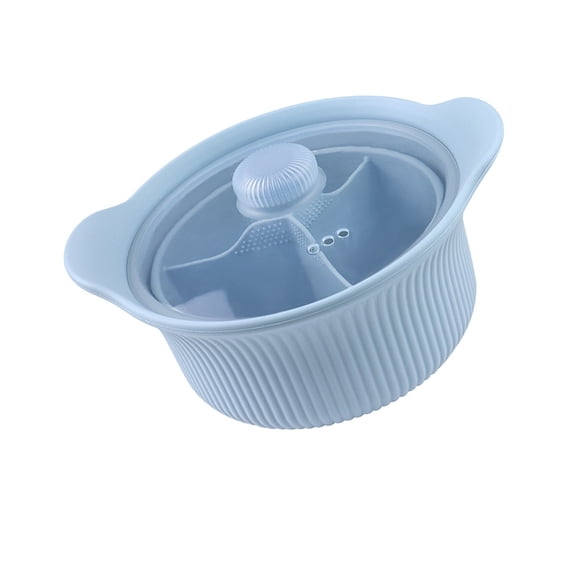 Heat Resistant Silicone Steamer Large Nonstick Microwave Steaming Pot Enduring