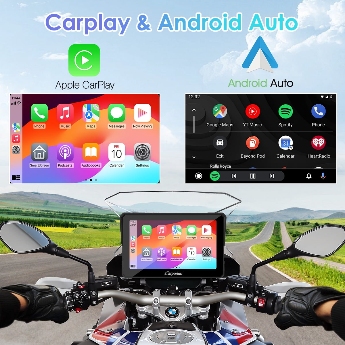 Carpuride Motorcycle Wireless CarPlay Screen, Cyprus | Ubuy