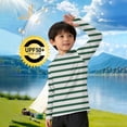 thumbnail image 2 of Cavosen Womens Sun Shirt UV Protection Lightweight Breathable Hoodie Shirt Long Sleeve Loose Golf Shirts Stripe Soft Outdoor Sports Casual Top, 2 of 6