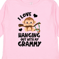 thumbnail image 4 of Inktastic Monkey I Love Hanging out with My Grammy Boys or Girls Long Sleeve Toddler T-Shirt, 4 of 5