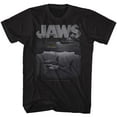 thumbnail image 1 of Jaws Shark T-Shirt Adulte Noir Chiné Bateau 4TG, 1 of 2