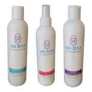 WIG IDIVA 3 Pack of Moisturizing Shampoo and Conditioner with Heat Protection