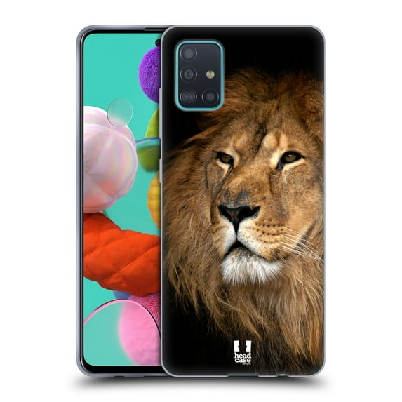 Head Case Designs Wildlife Lion Soft Gel Case Compatible with Samsung Galaxy A51 (2019)