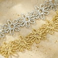 thumbnail image 4 of NICKSUN 18K Gold Plated Stainless Steel Hammered Hollow Flower Choker, Irregular Textured Petal Floral Statement Necklace, Vintage Luxury All-Match Women’s Neck Jewelry, 4 of 7